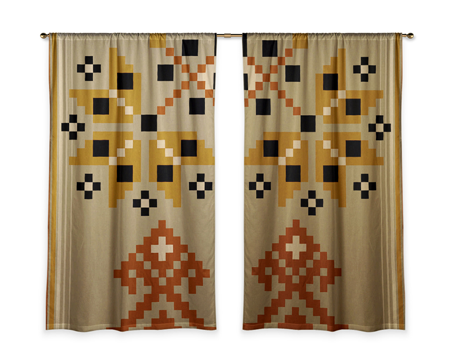 Curtains the ethno modern collection “Makosh”