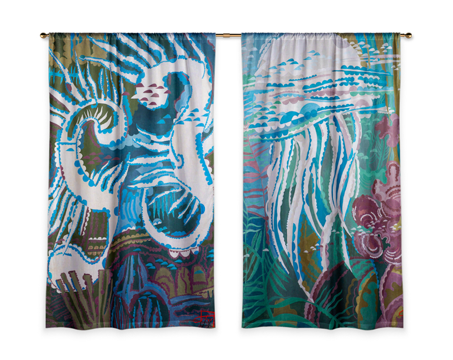 Curtains “Sea”