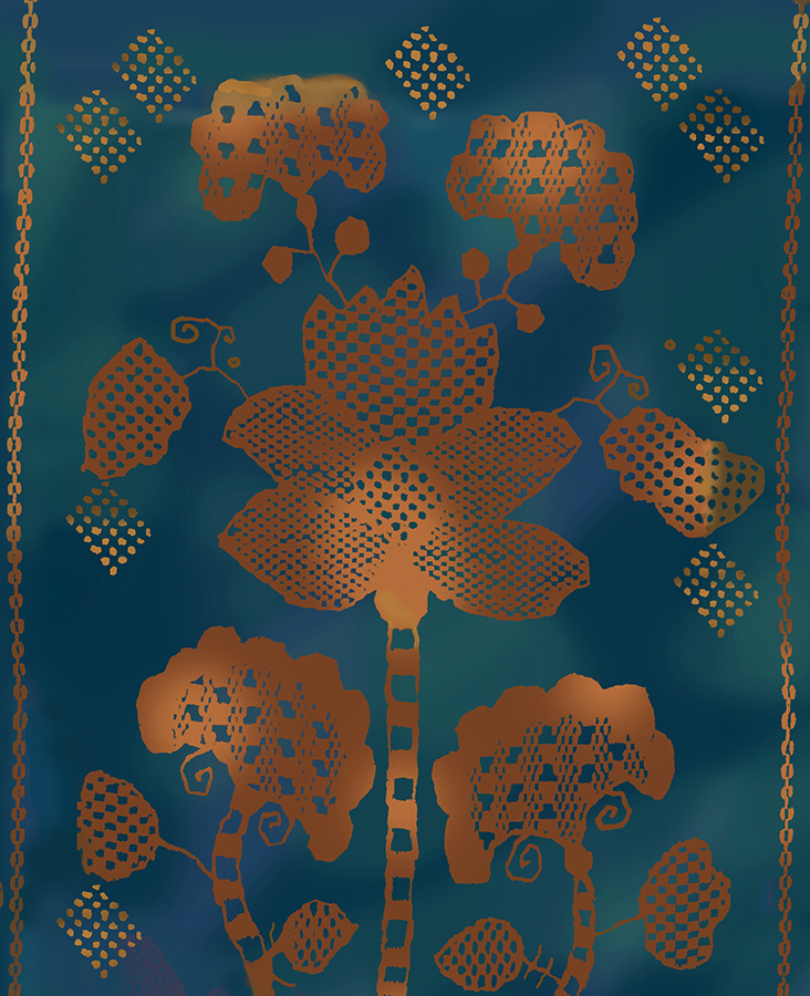 Illustration “Mythical flower”